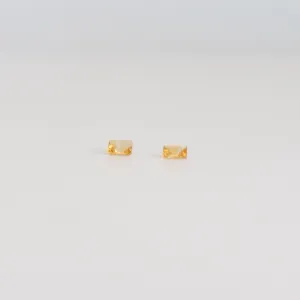 0.10ct - 0.12ct Baguette Citrine Stone