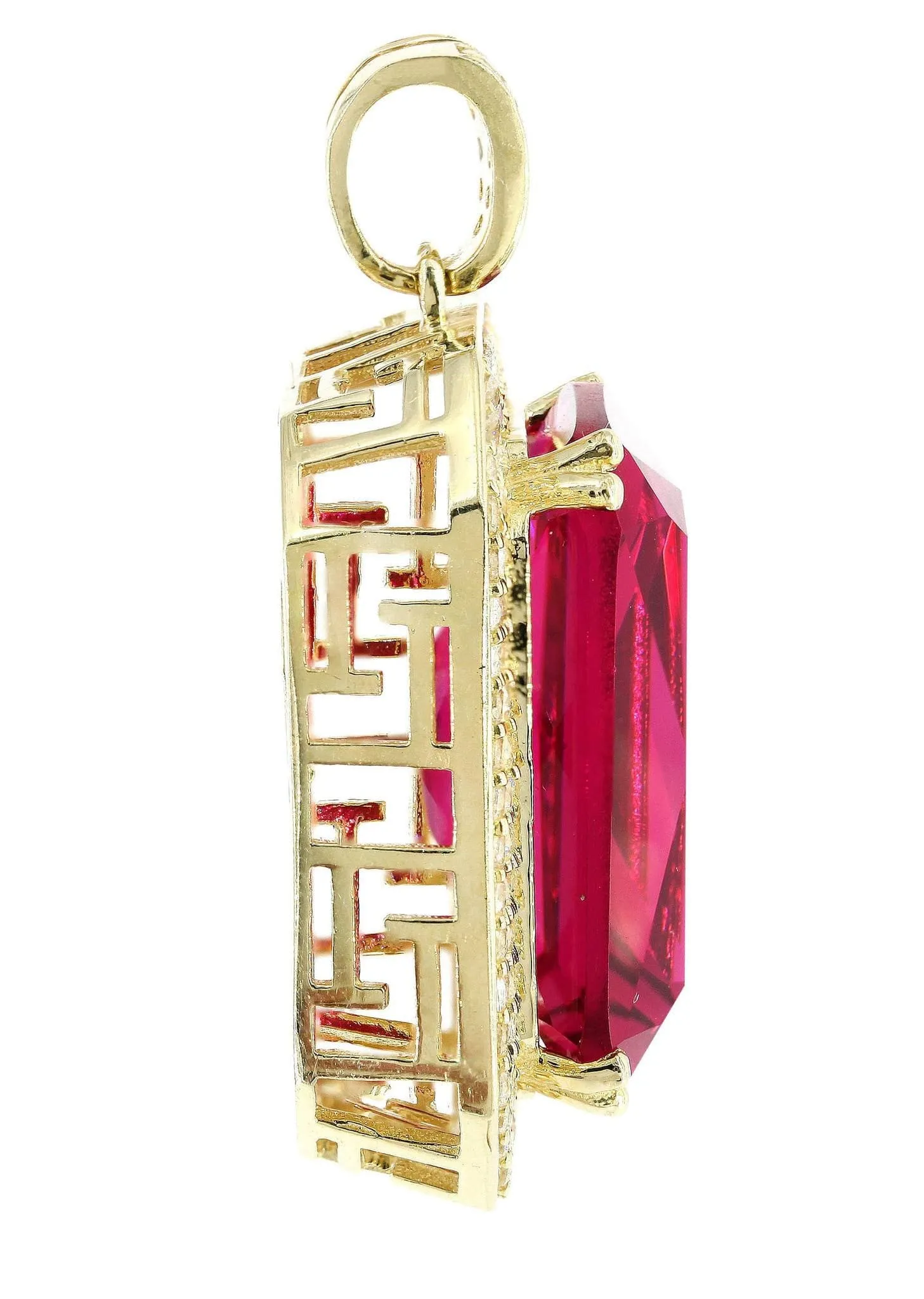 10K Gold Ruby Pendant  |  14.3 Grams