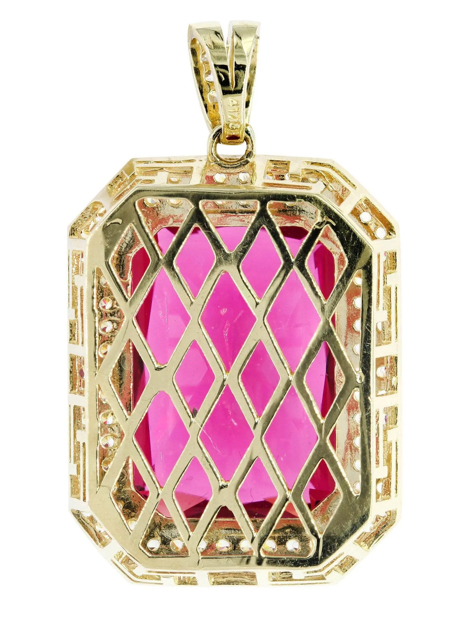 10K Gold Ruby Pendant  |  14.3 Grams