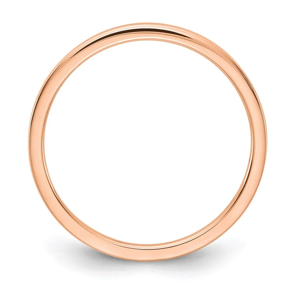 10K Rose Gold 1.2mm Flat Stackable Band  | 1STK16-120R