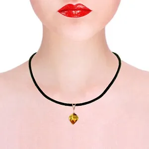 11.76 Carat 14K Solid Rose Gold Savoire Vivre Citrine Necklace