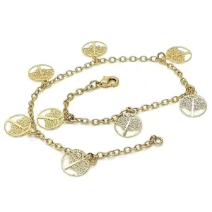 14K Gold Fill Tree Of Life Anklet 10