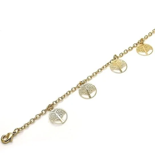 14K Gold Fill Tree Of Life Anklet 10