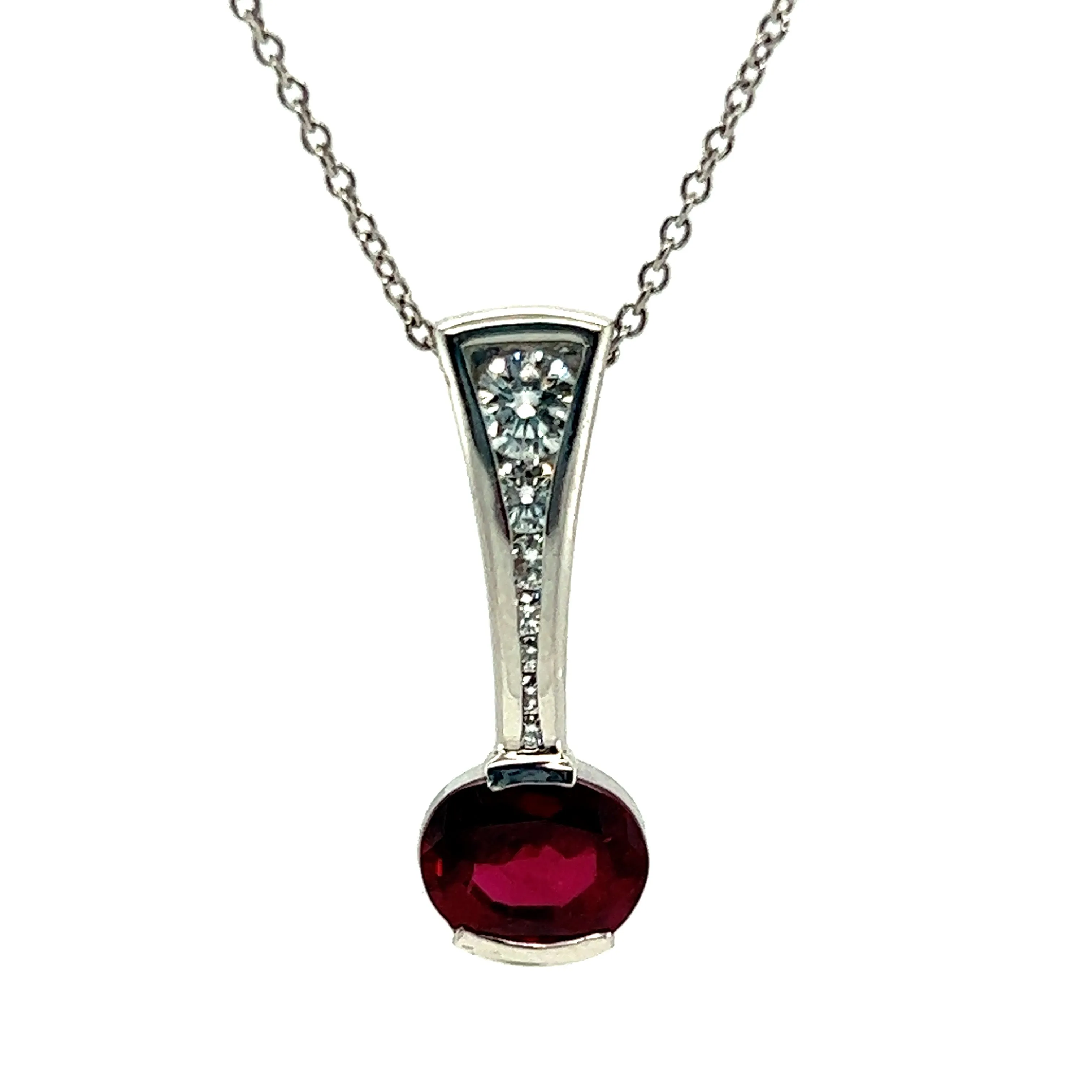 1.78CT RUBY & DIAMOND CUSTOM PENDANT