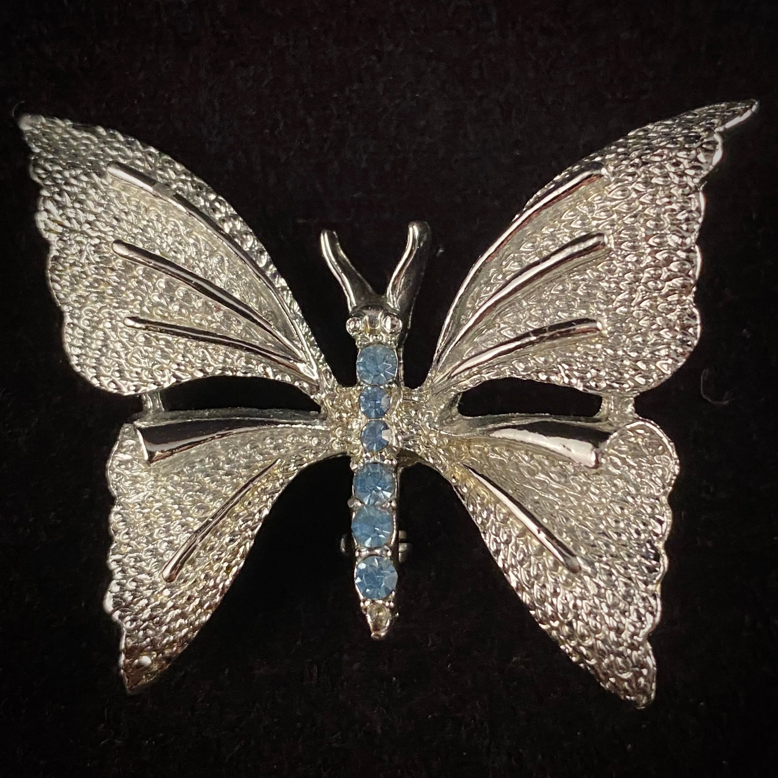 1960s Gerry's Butterfly & Rhinestone Brooch