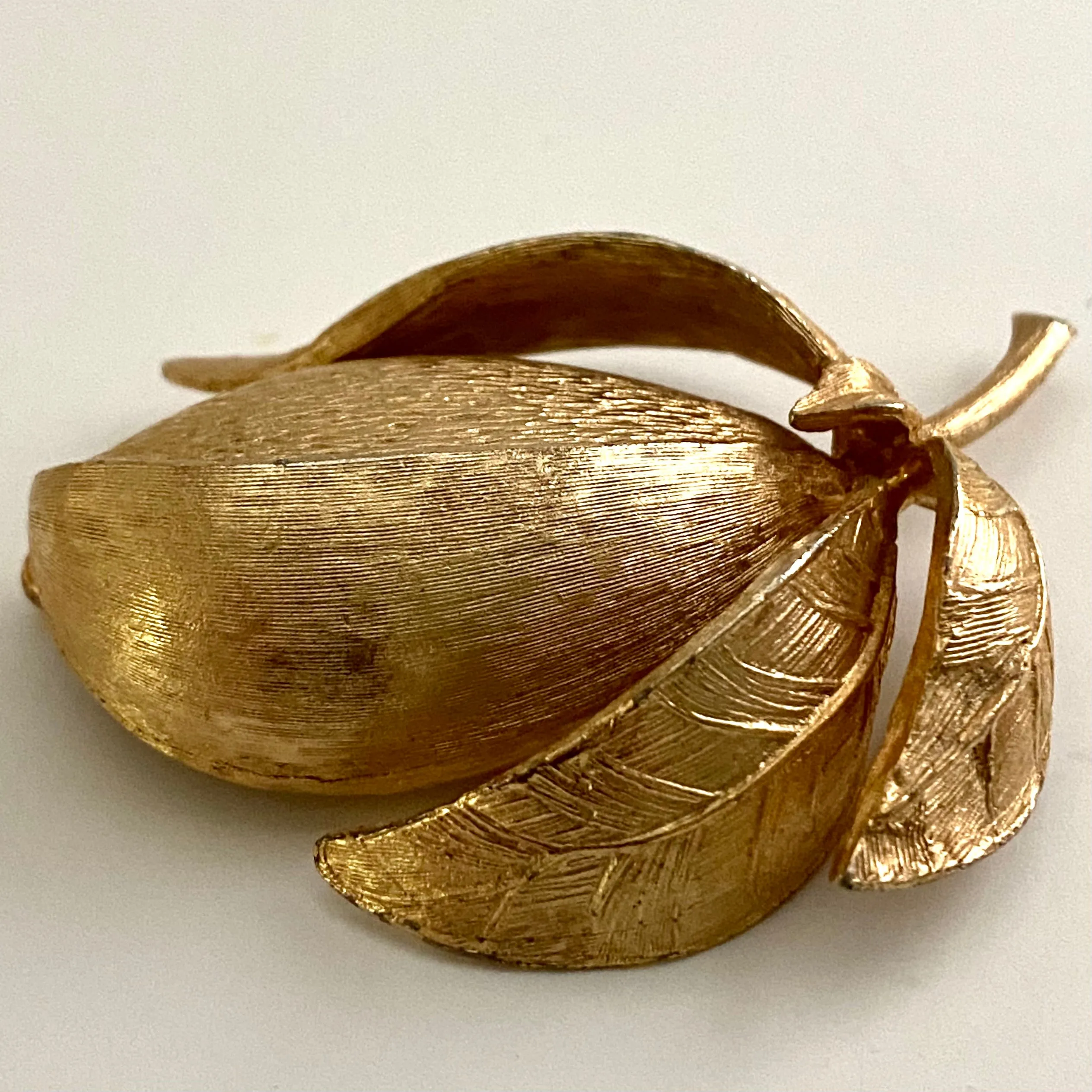 1960s Pastelli Gold-Tone Brooch