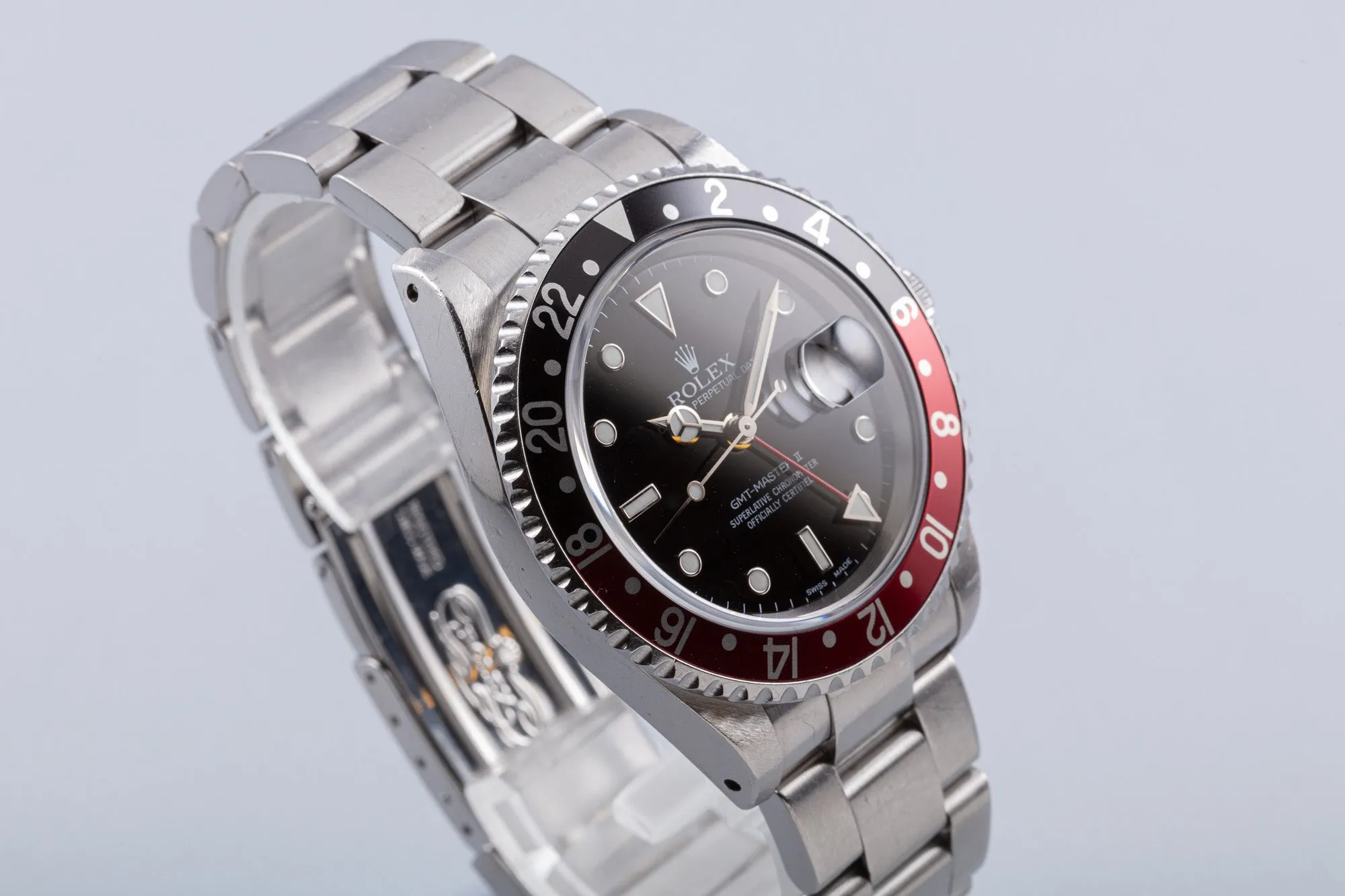 2003 Rolex GMT-Master II 16710 Unpolished "Coke" with Box & Papers