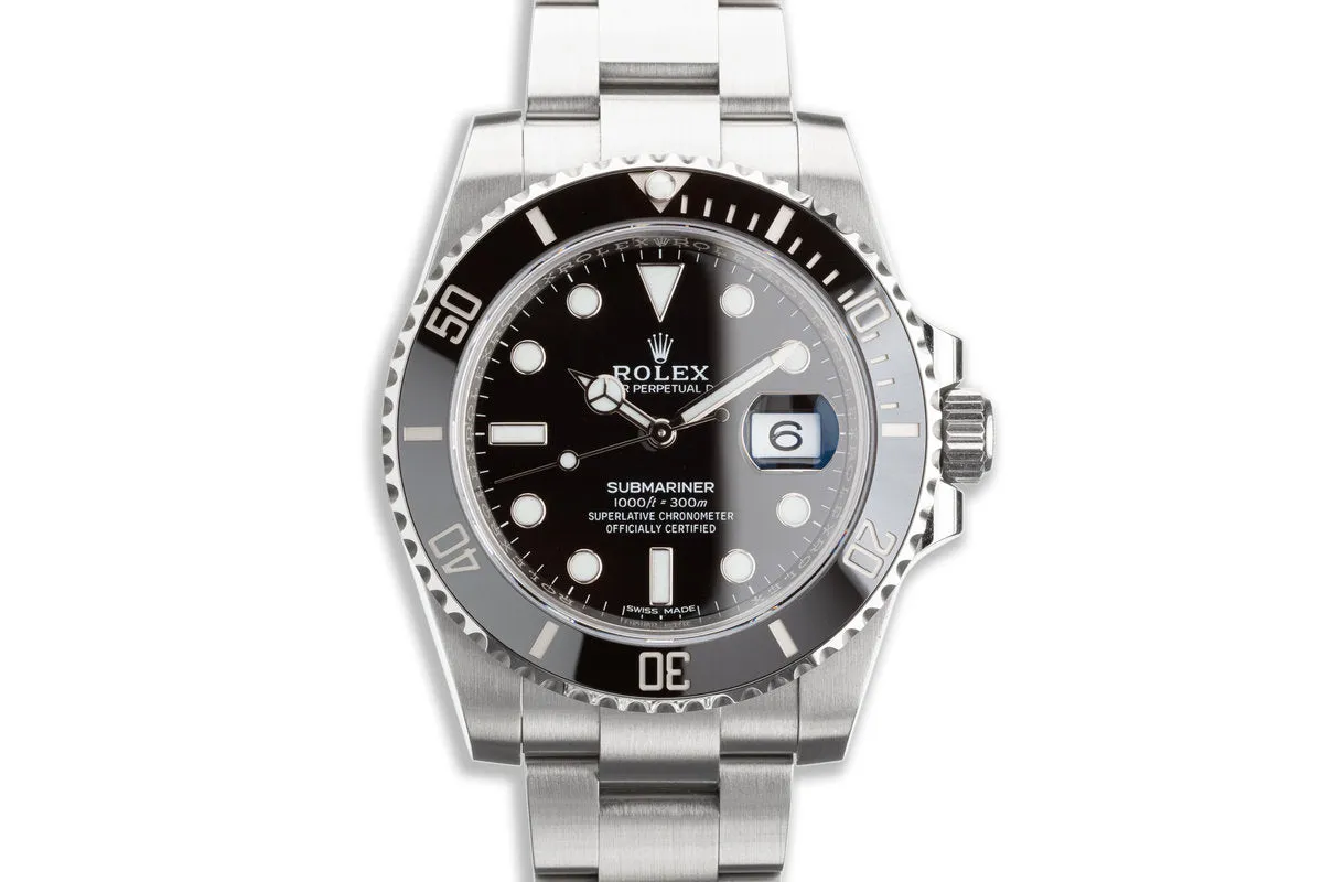 2019 Rolex Submariner 116610LN with Box & Card