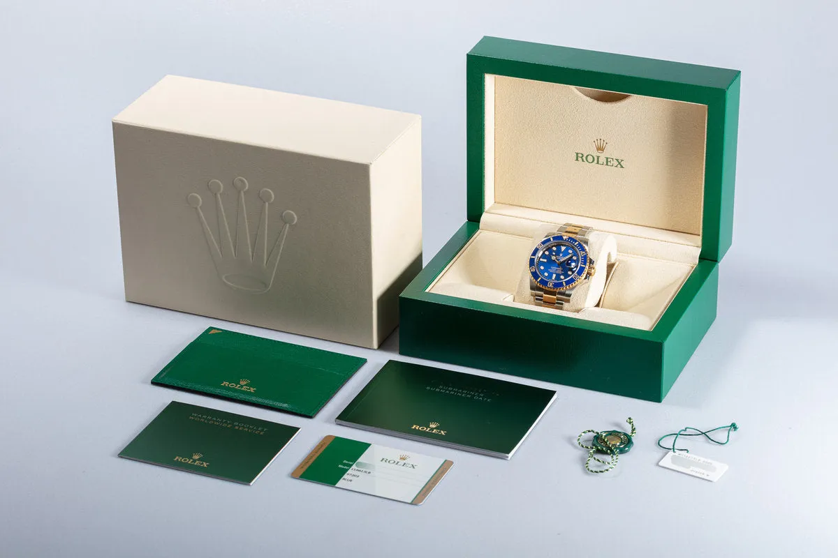 2019 Rolex Submariner 116613LB Ceramic Metallic Blue Dial with Box & Card