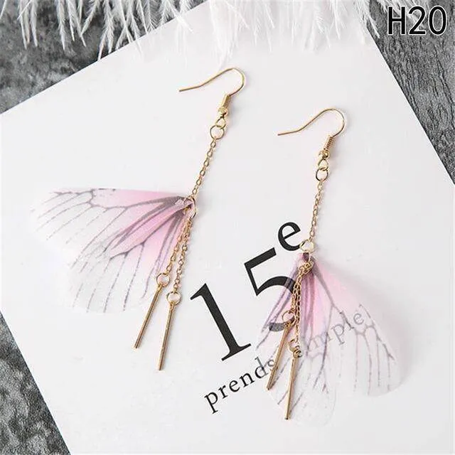 21 Designs Butterfly Wings Long Earrings