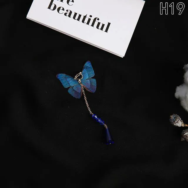 21 Designs Butterfly Wings Long Earrings