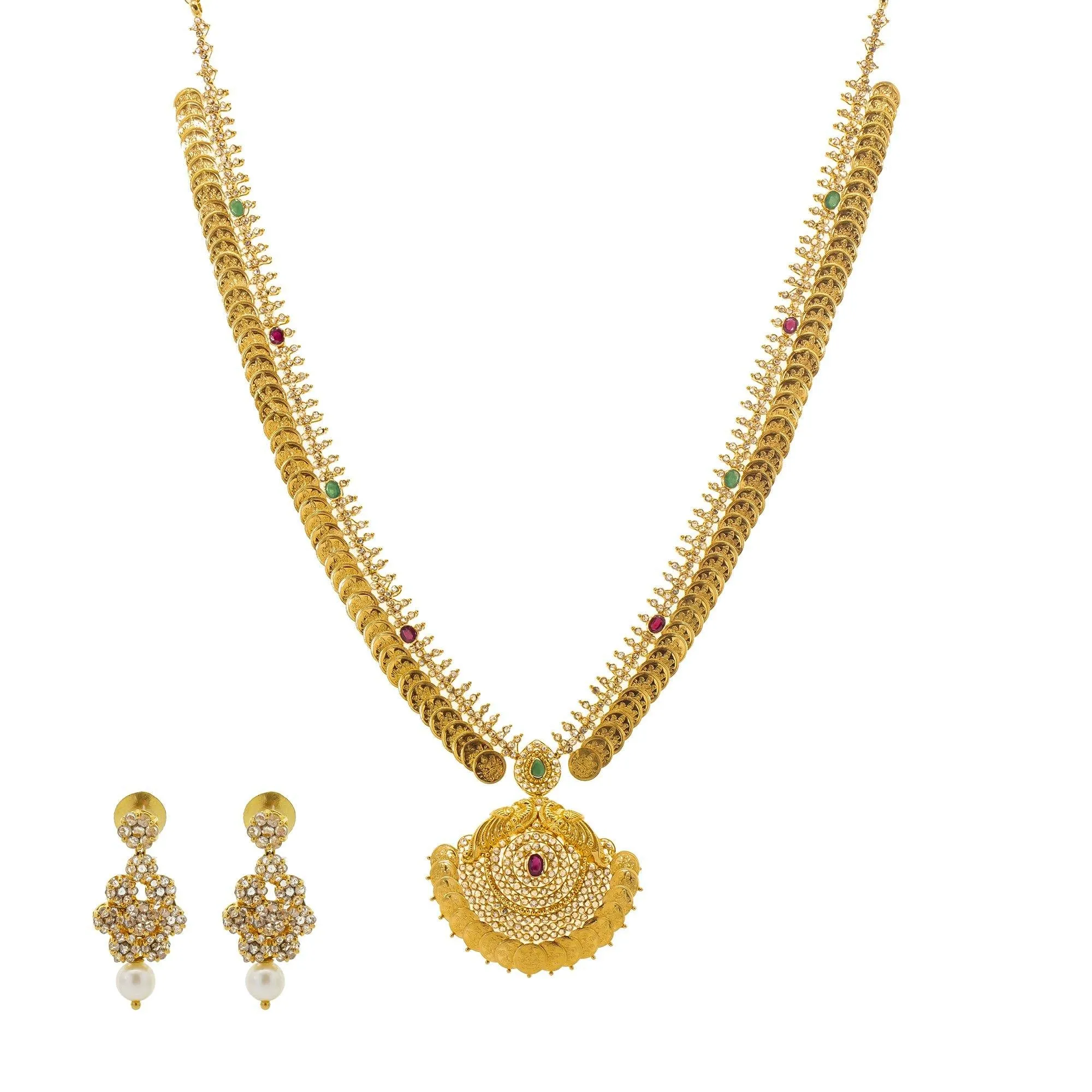 22K Gold & Uncut Diamond Arunima Mangalsutra Set