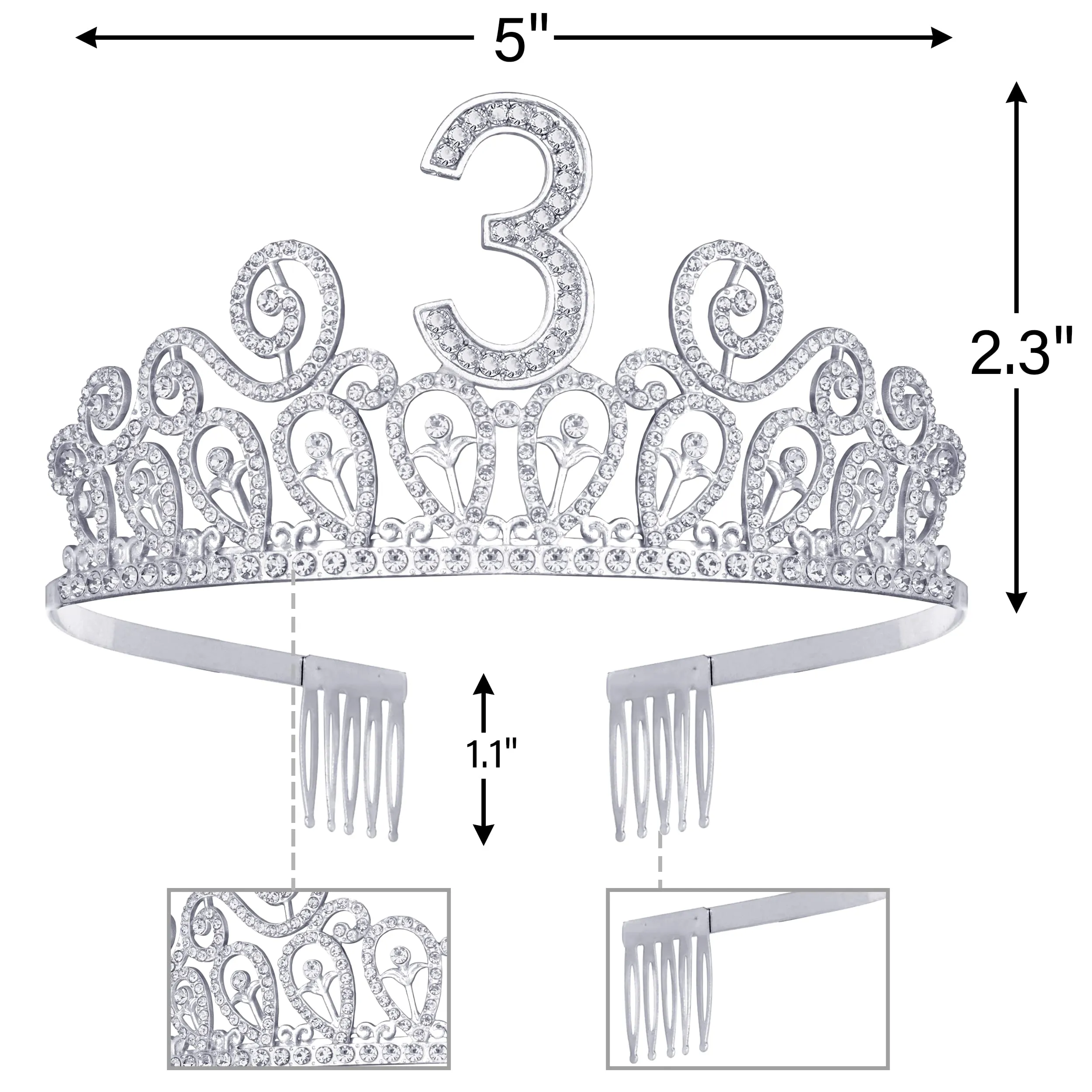 3rd Birthday, 3rd Birthday Girl, 3rd Birthday Gifts for Girls, 3rd Birthday Tiara, 3rd