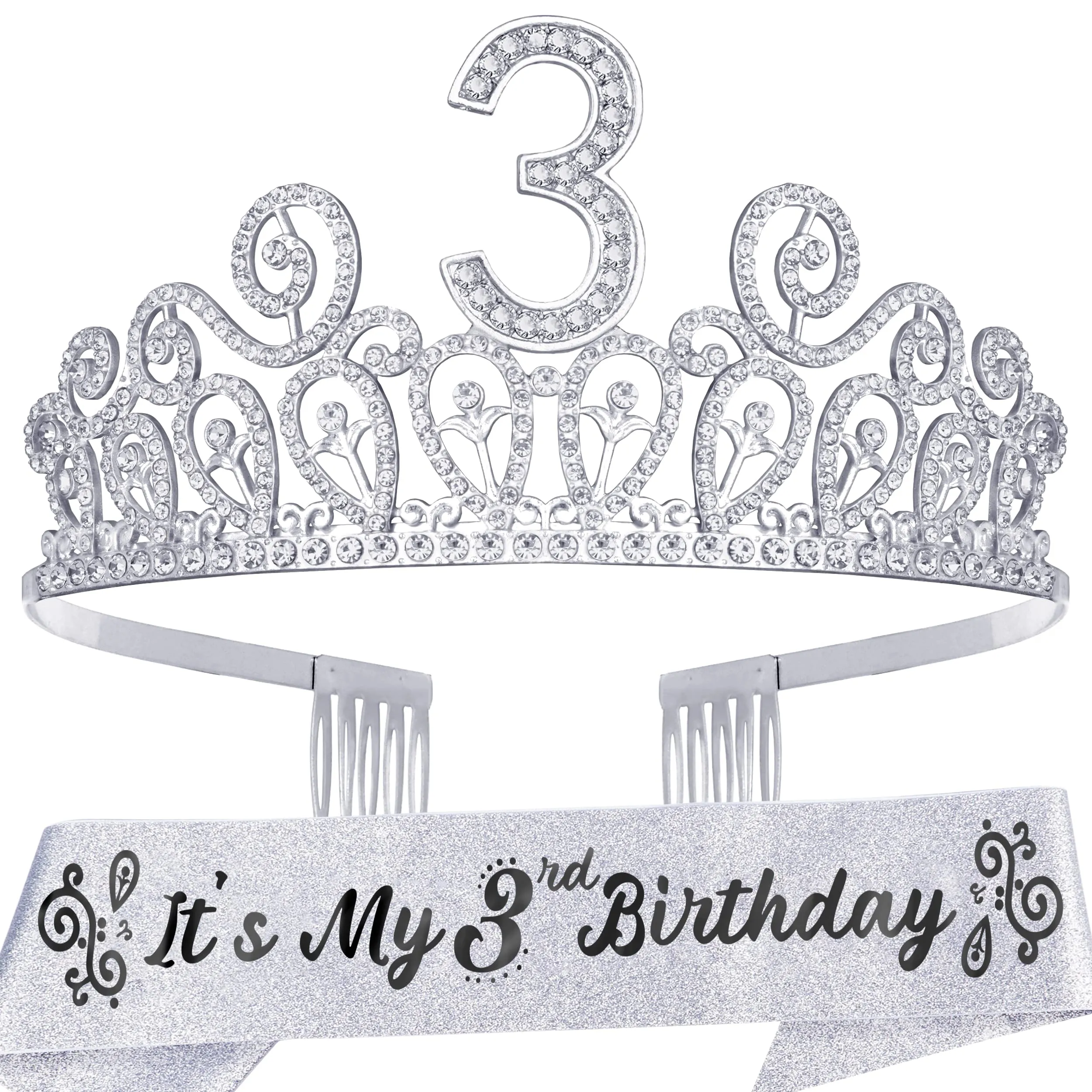 3rd Birthday, 3rd Birthday Girl, 3rd Birthday Gifts for Girls, 3rd Birthday Tiara, 3rd