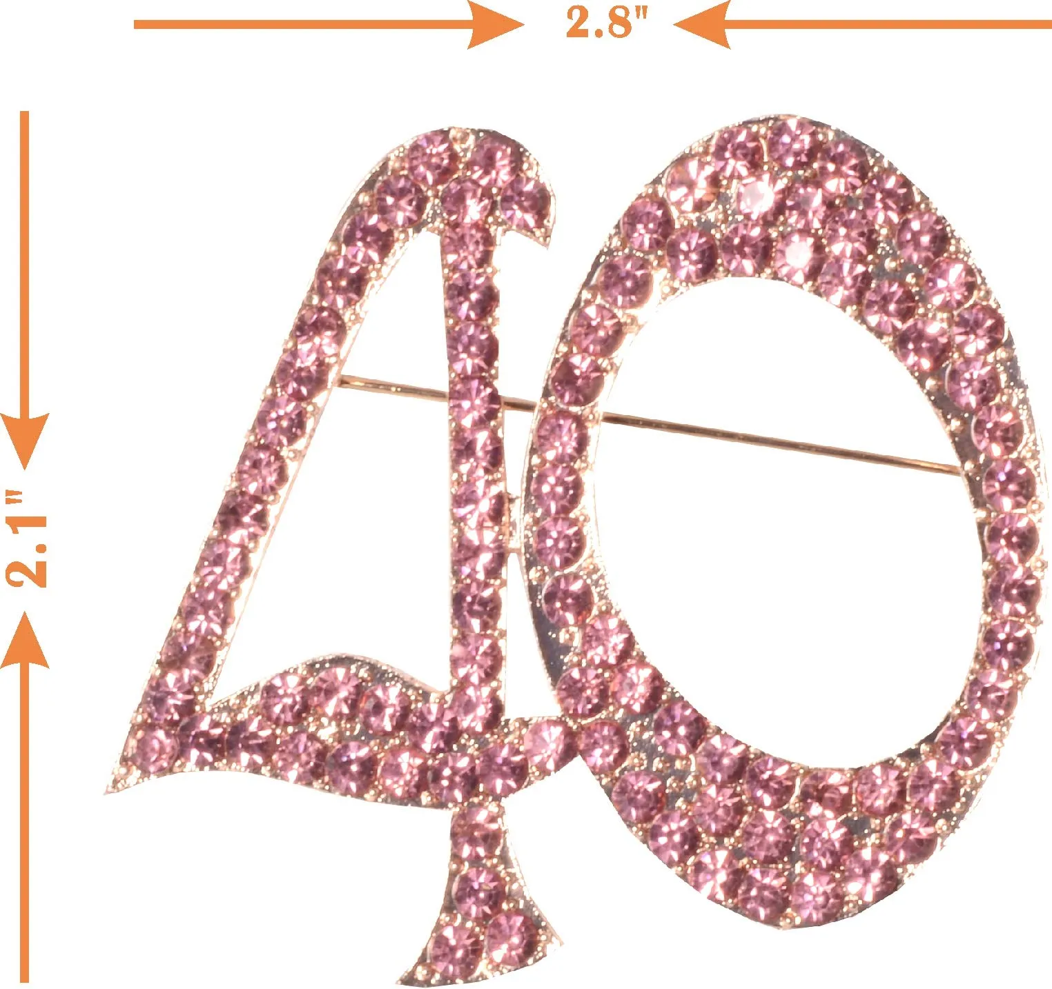 40th Birthday Decorations Women, 40th Birthday Tiara/Crown, 40th Birthday Sash, Pink