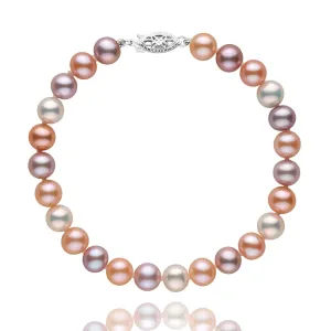 6.5-7.0 mm Multicolor Freshwater AA  Pearl Bracelet