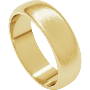 6mm Half Round Wedding Band