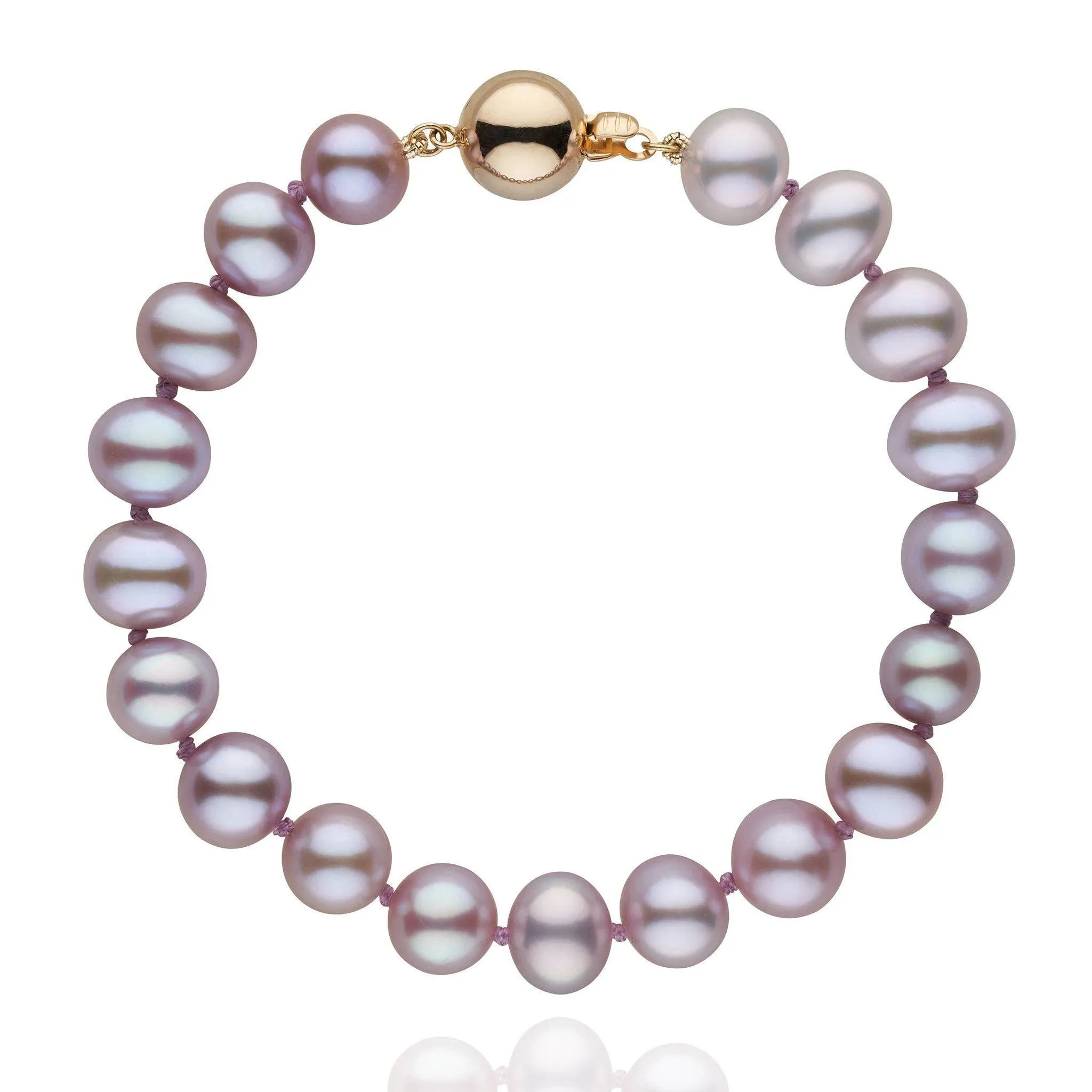 8.5-9.0 mm Lavender Freshwater AA  Pearl Bracelet