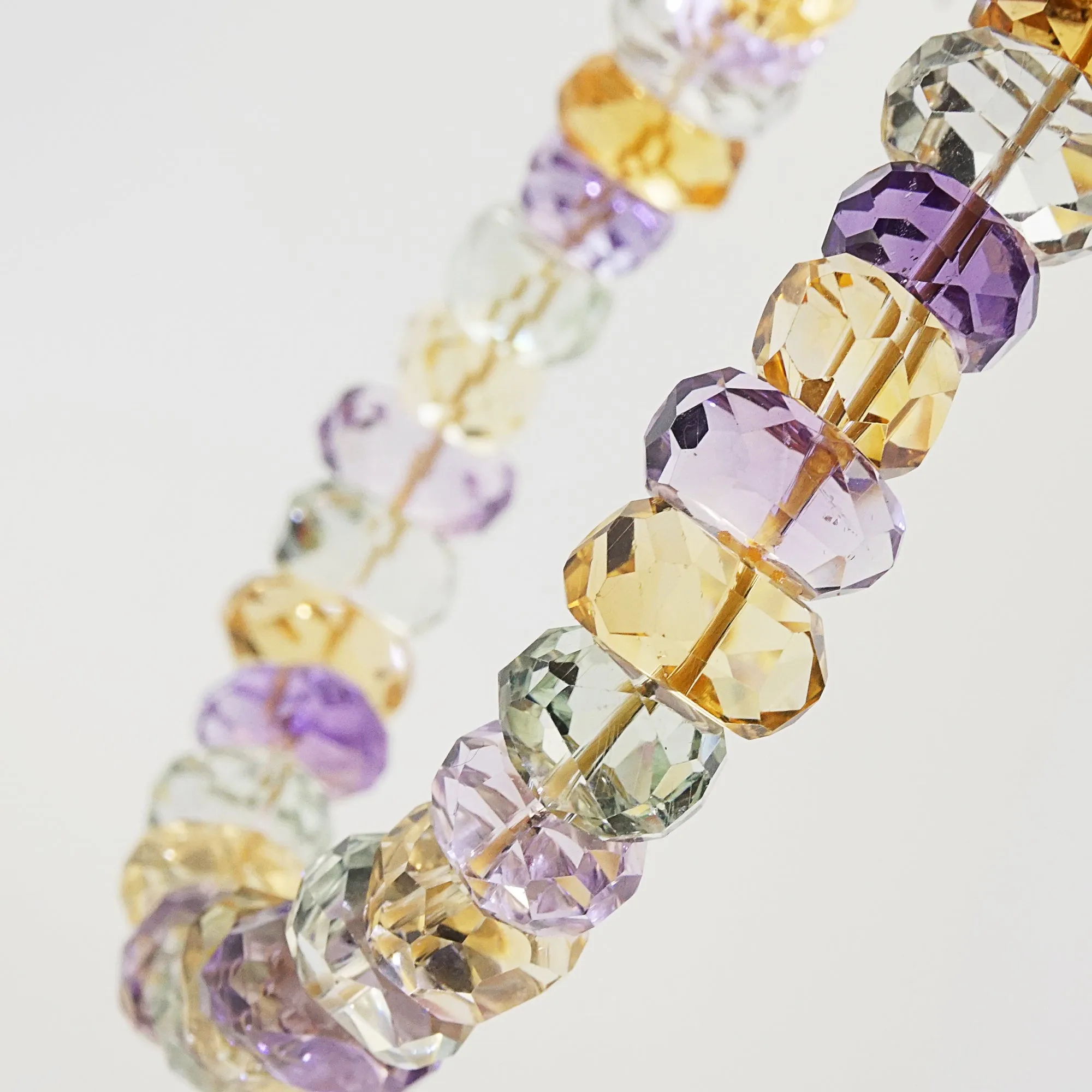 A-Grade Citrine, Amethyst, Prasiolite Faceted Nuggets