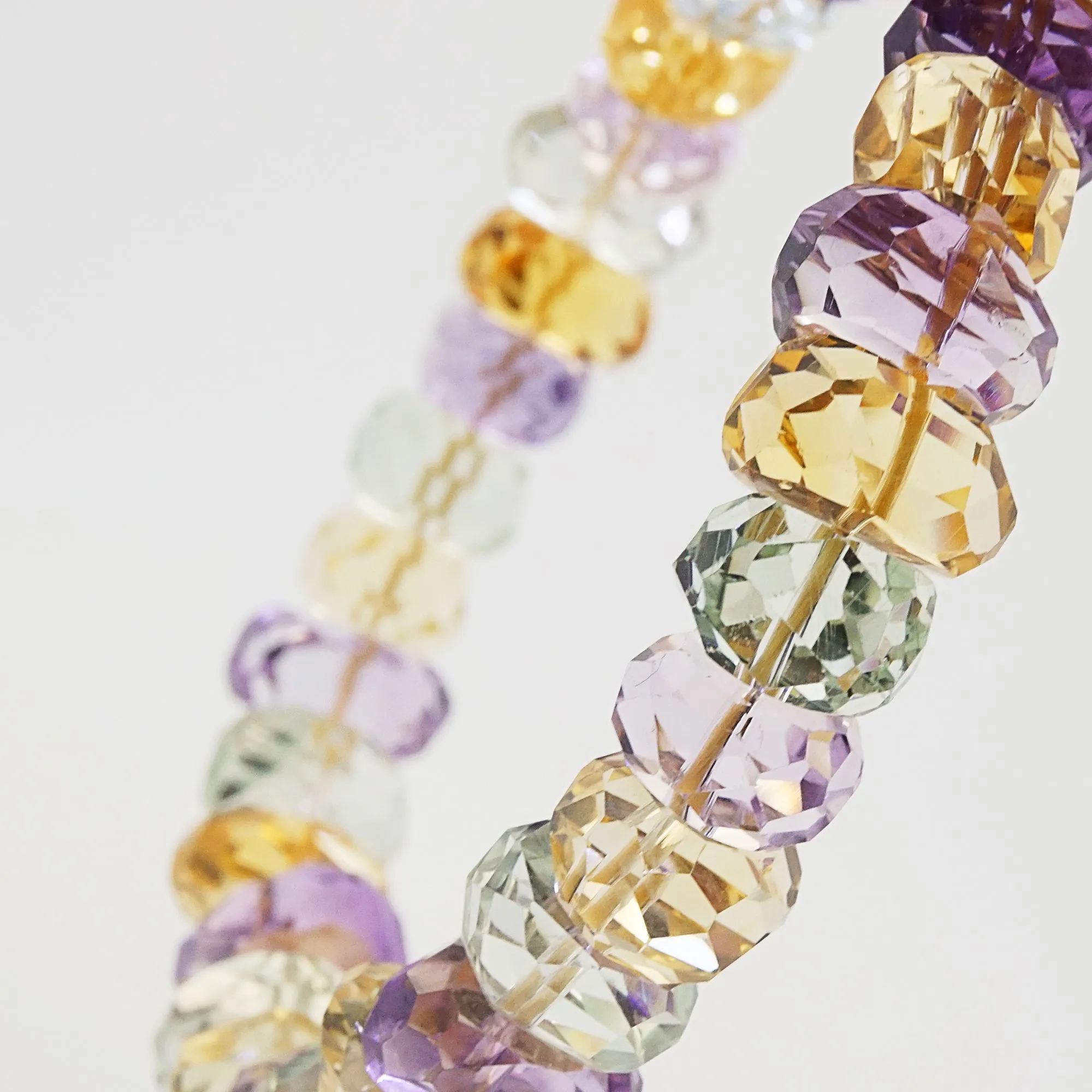 A-Grade Citrine, Amethyst, Prasiolite Faceted Nuggets