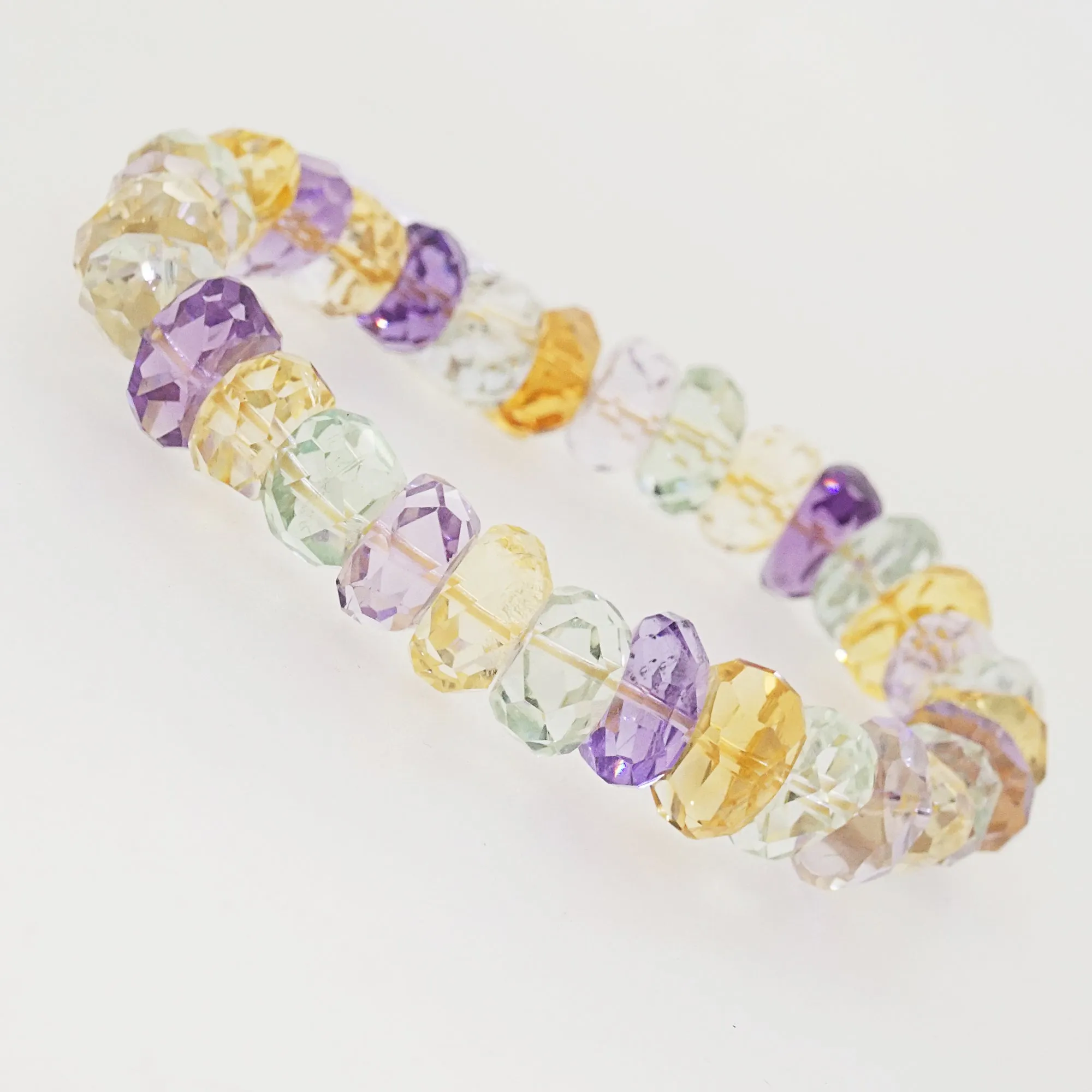 A-Grade Citrine, Amethyst, Prasiolite Faceted Nuggets