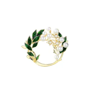 Aromatic Jasmine Gold Brooch