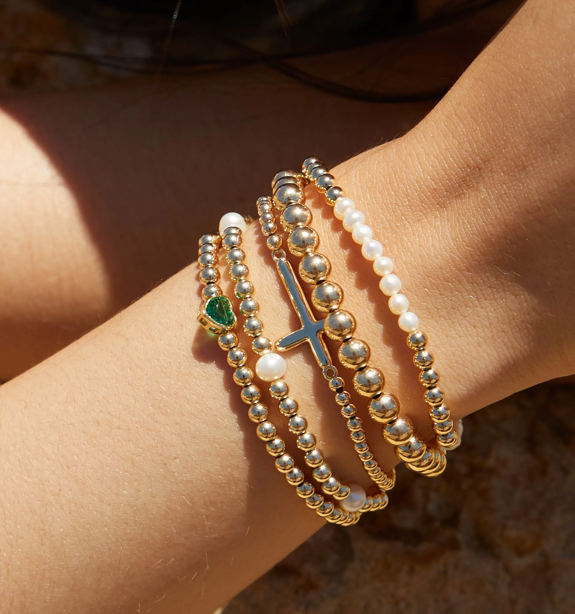 Beaded Bracelet With Pearls