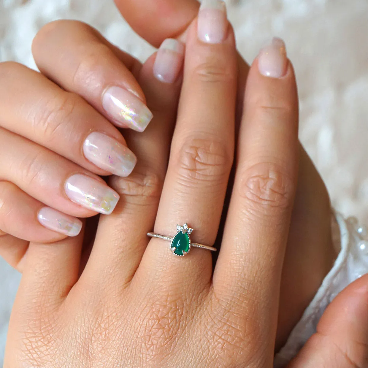 Bee Green Onyx Ring