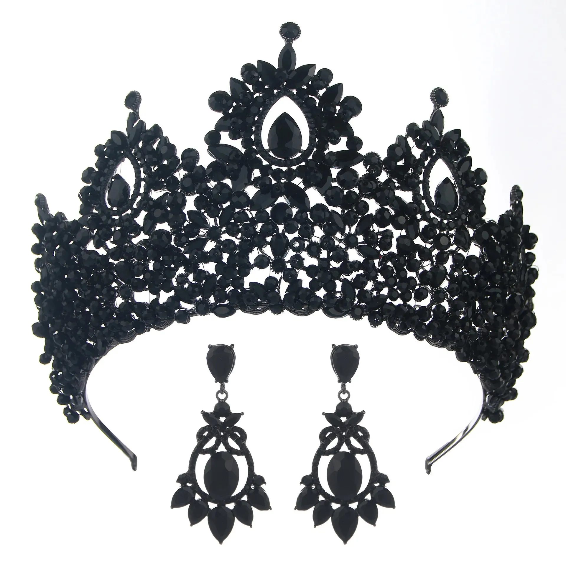 Big Crystal Royal Queen Crown Party Tiara Pageant Hair Accessories