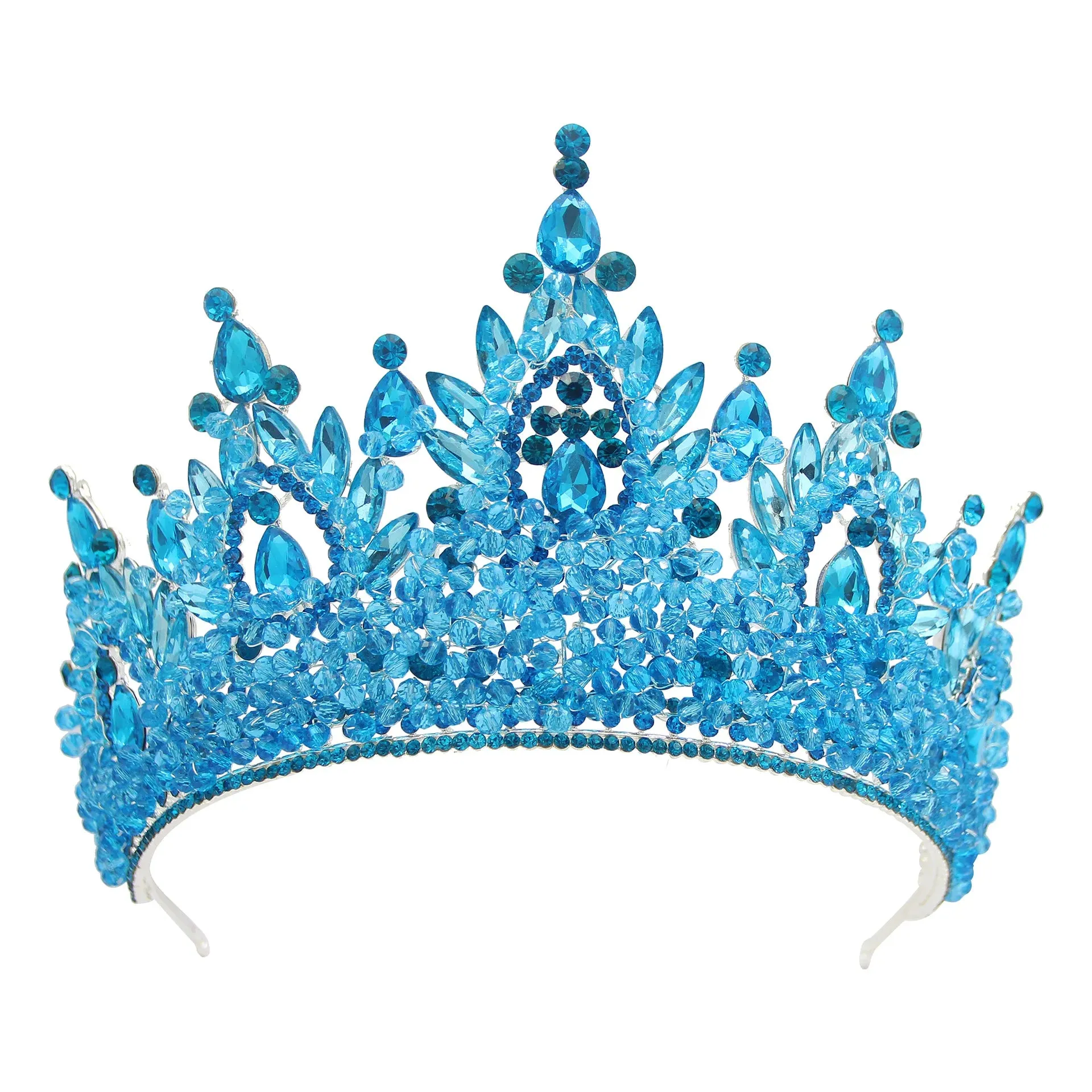 Big Crystal Royal Queen Crown Party Tiara Pageant Hair Accessories