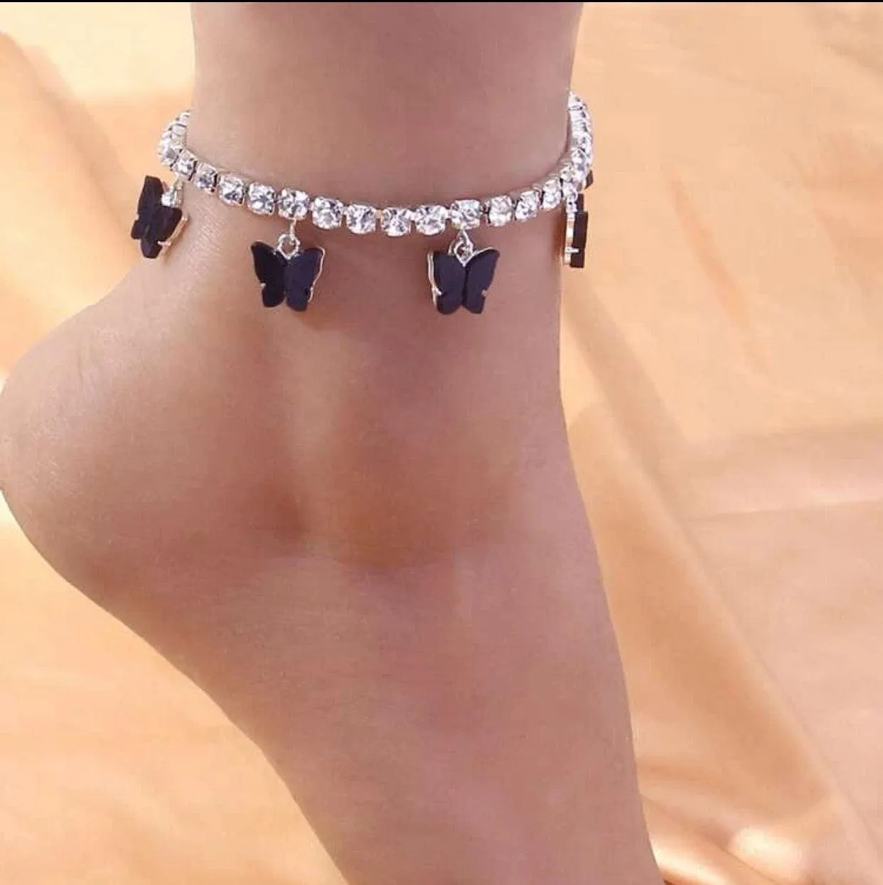 Black Butterfly “So Fly” Anklet 1