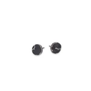 Black Circle Studs