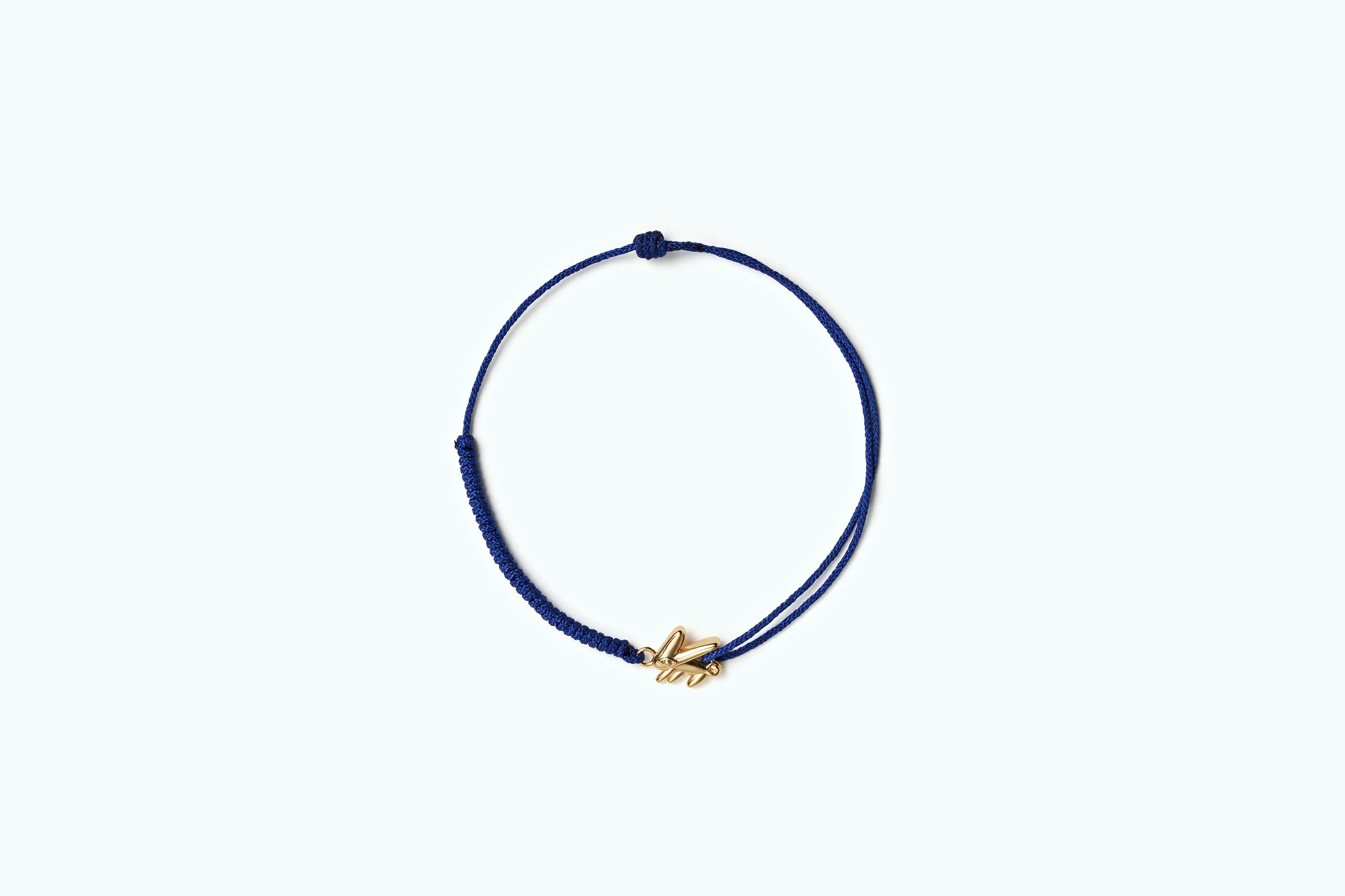 Bunny Vivid Vitamin Cord Anklet Gold Blue