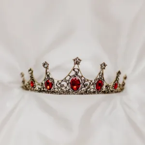 Cindy's Tiara in Red & Gray