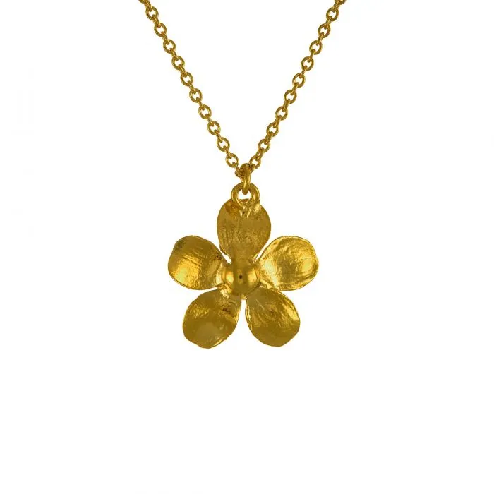 Citrine Buttercup Necklace - Gold - Alex Monroe