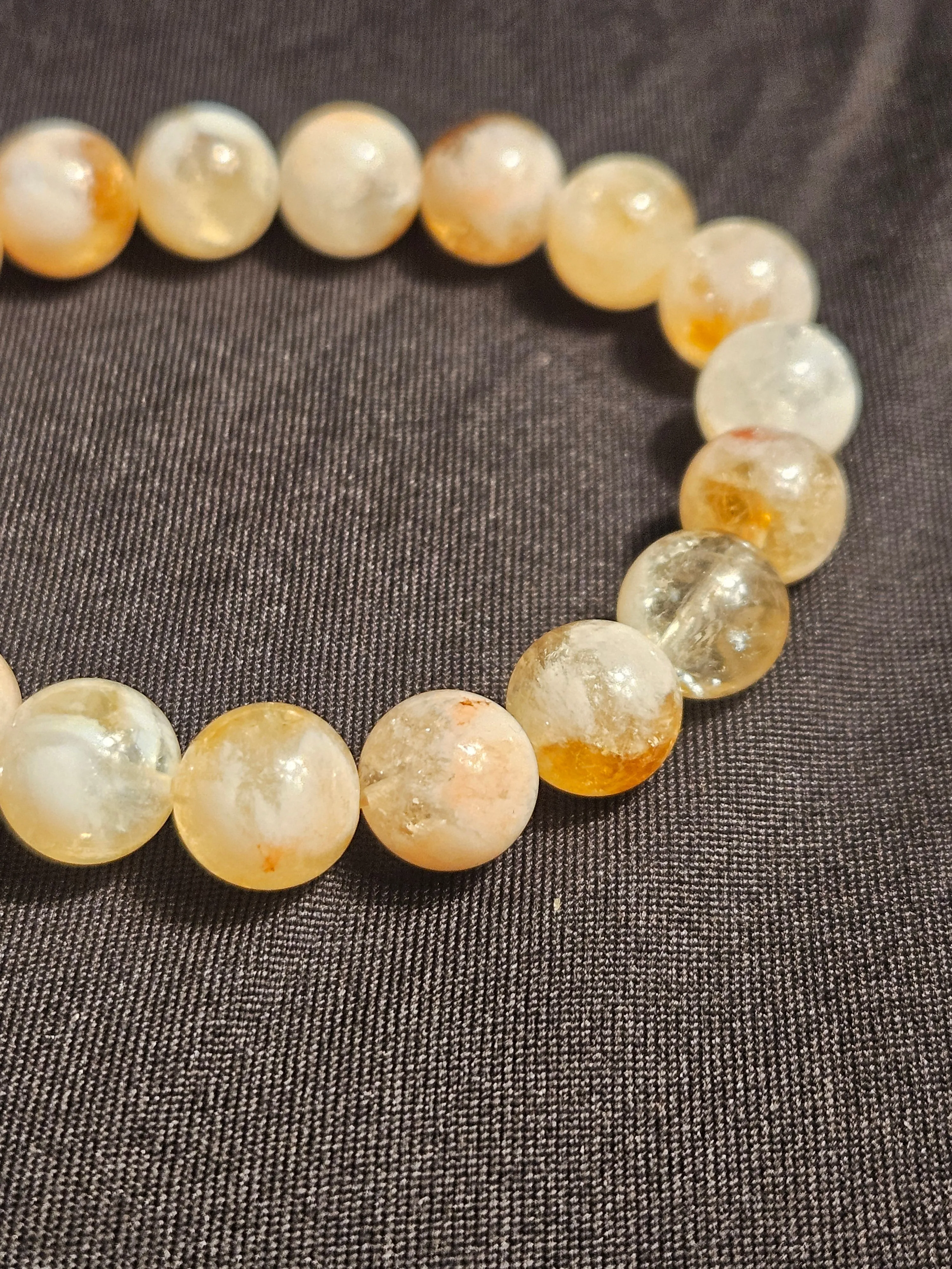 Citrine Crystal beaded Bracelet