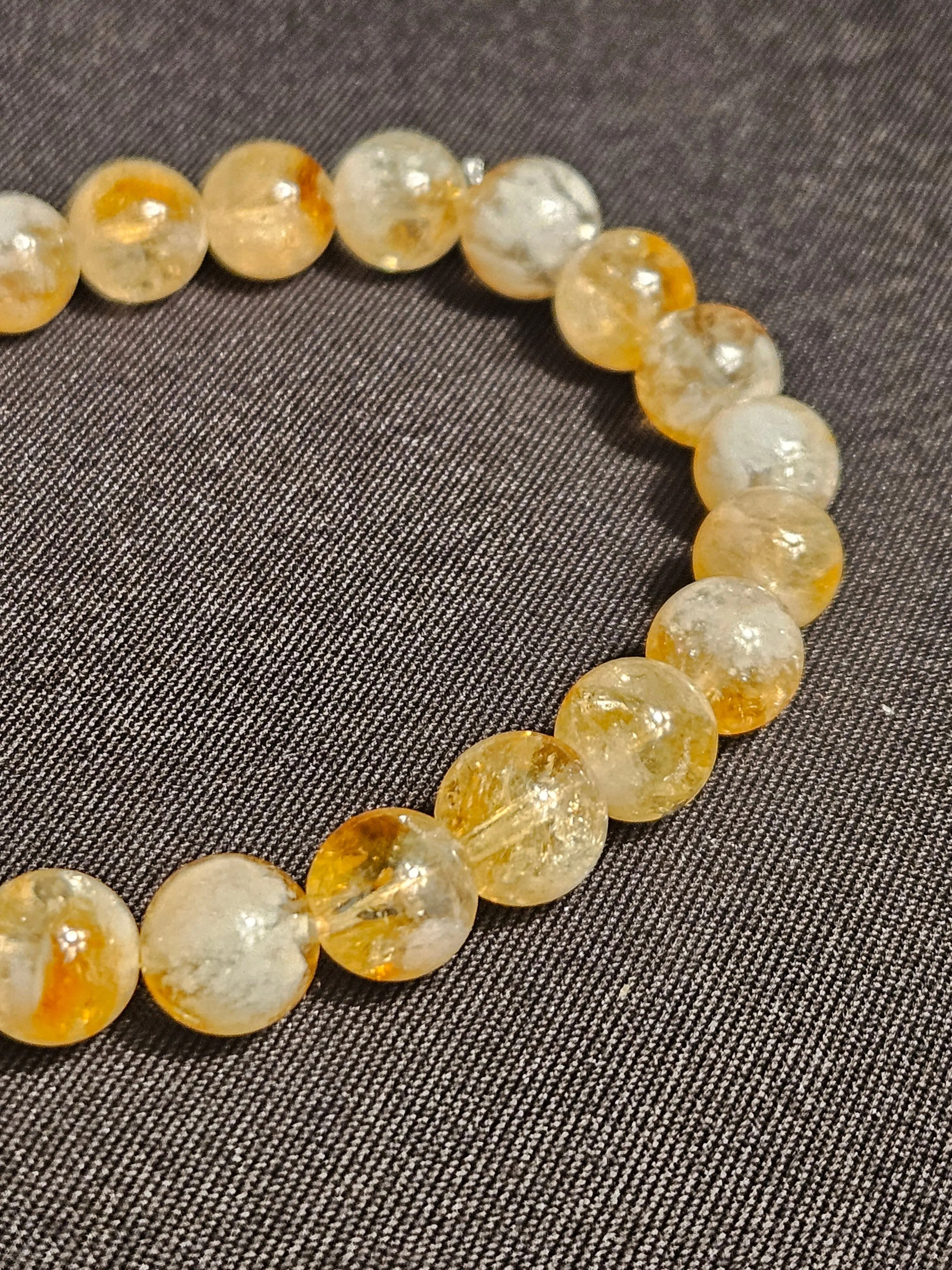 Citrine Crystal beaded Bracelet