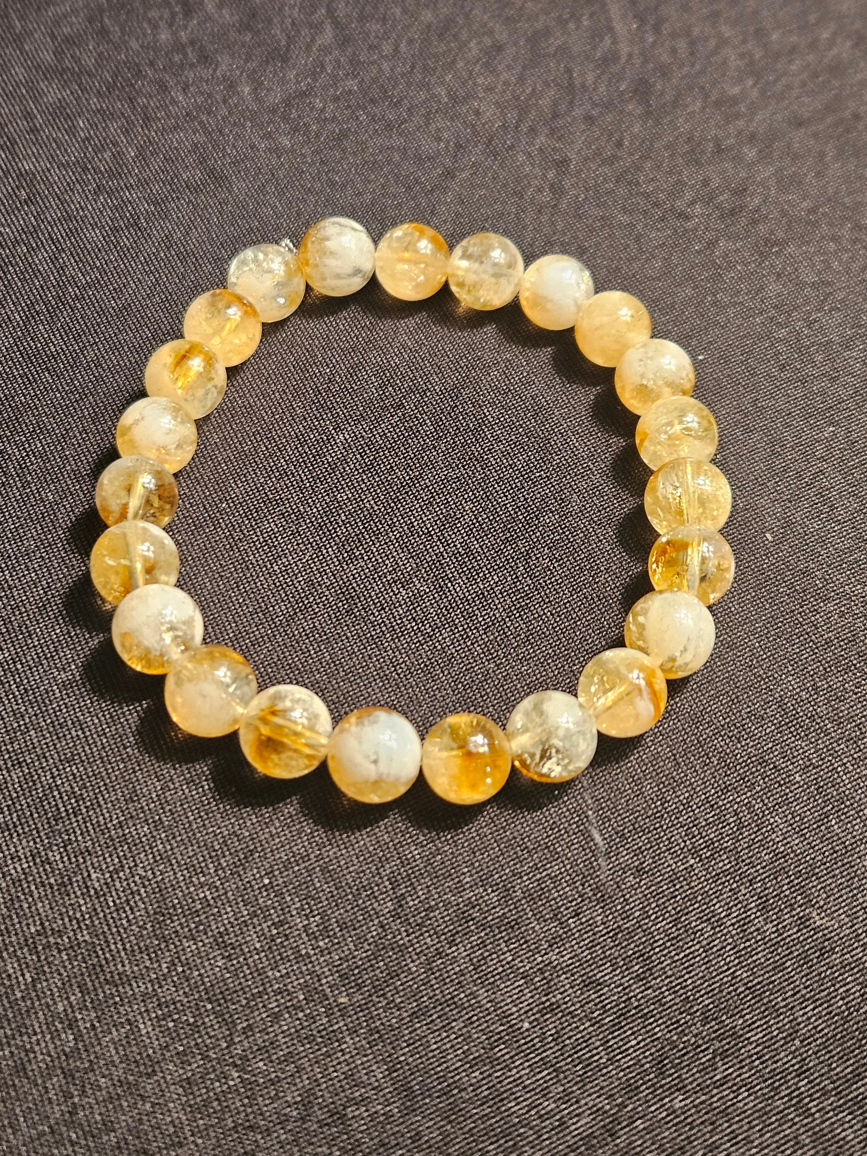 Citrine Crystal beaded Bracelet