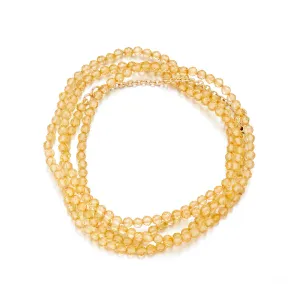 Citrine Wrap Bracelet