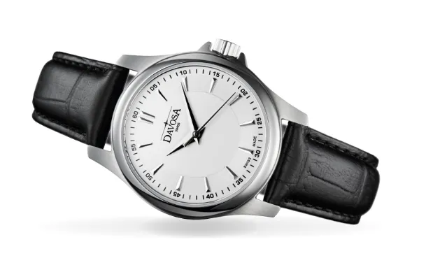 Classic Quartz Swiss-Made White Black Executive Watch 16758715