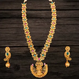 Classy Antique Laxmi Devi Necklace Set By Asp Fashion Jewellery