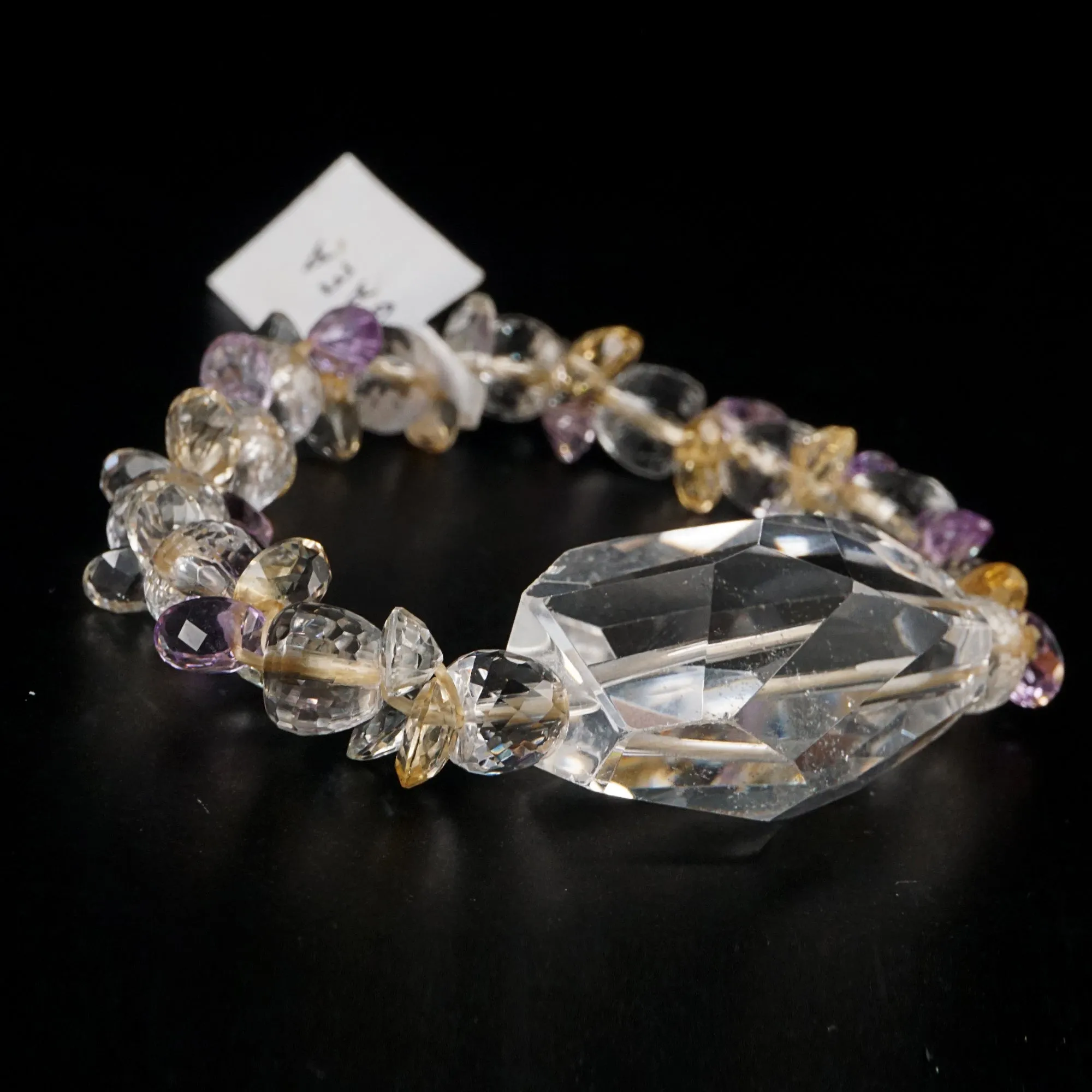 Clear Quartz, Citrine, Amethyst Faceted Assorted Shapes