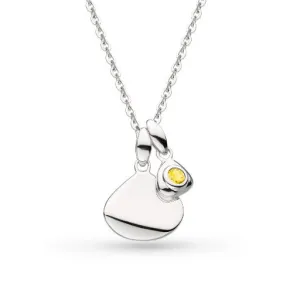 Coast November Birthstone Citrine Tag Necklace