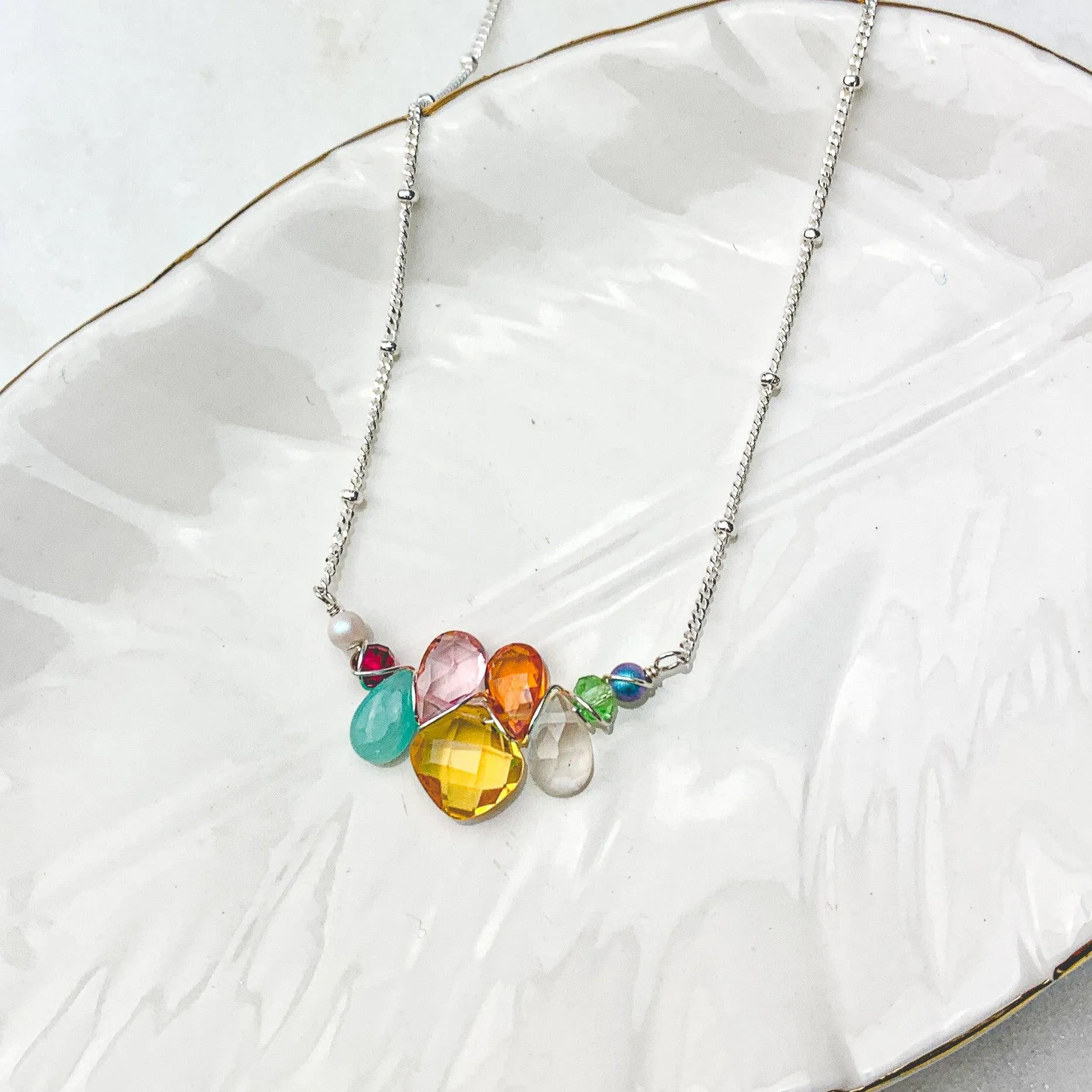 Colorful Amazonite Layering Katie Necklace