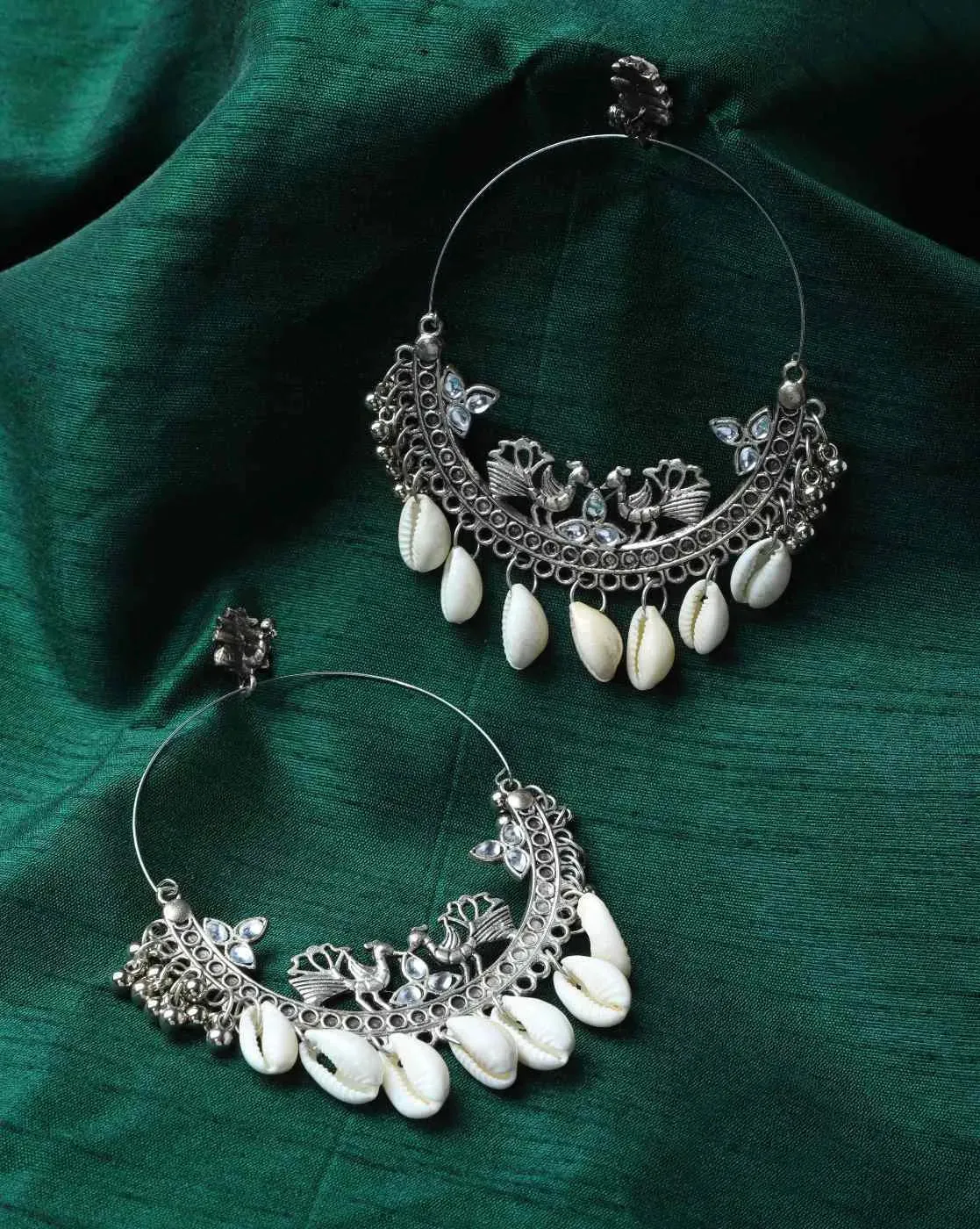 Combo Of 2 Trendy Diva Oxidised Danglers & Chandbalis