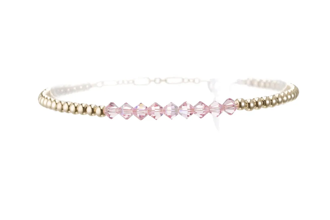 CRYSTAL BAR ANKLET