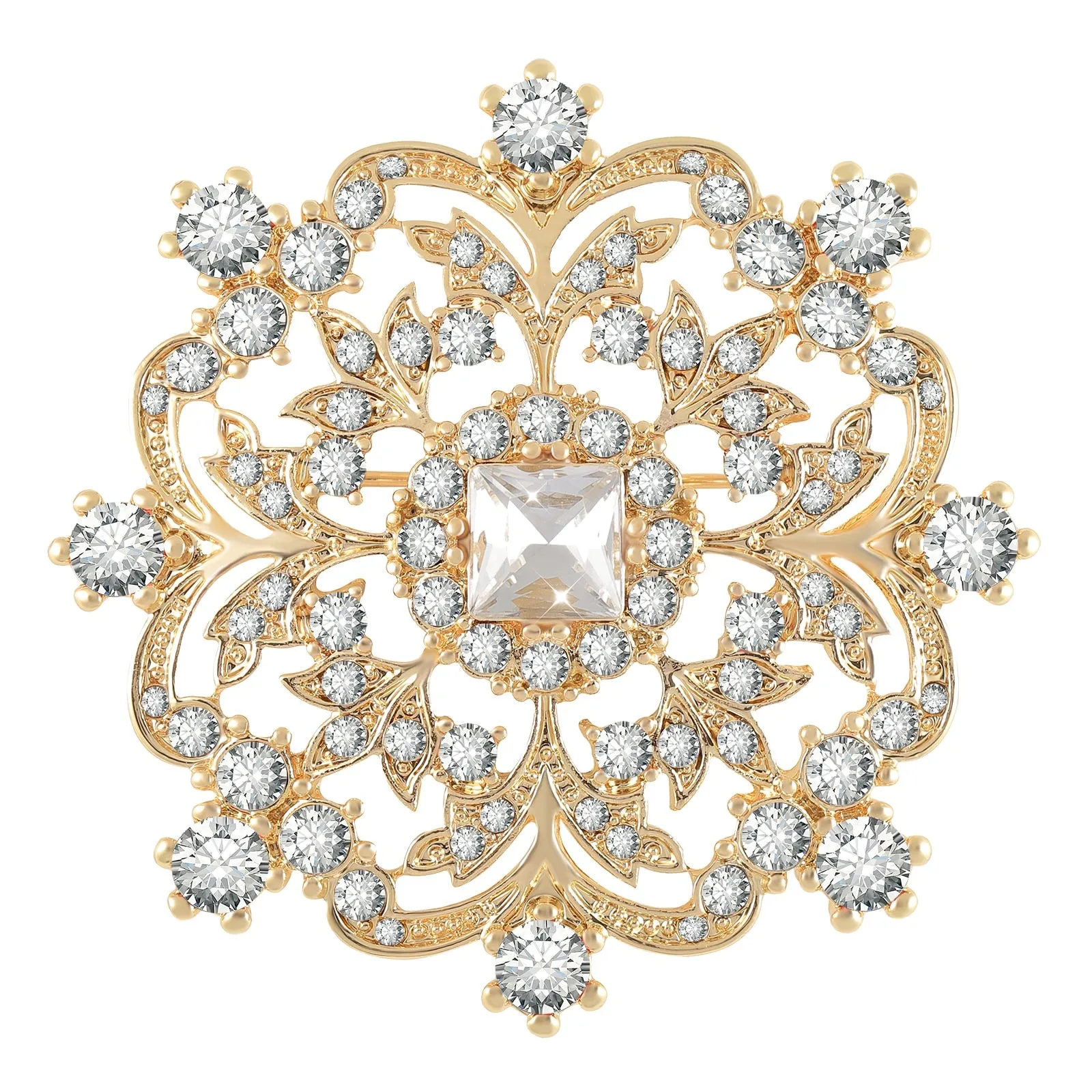 Cubic Zircon Brooch