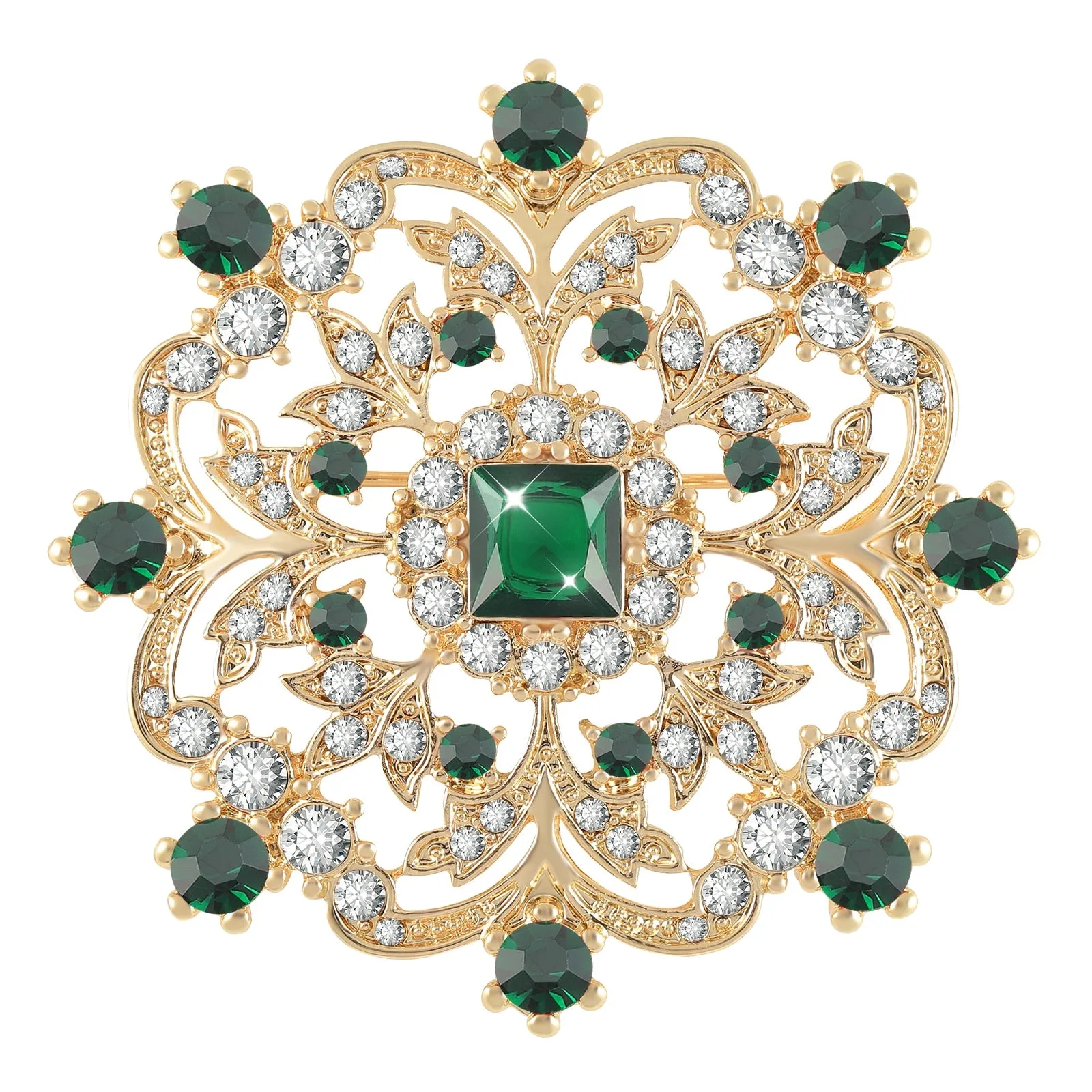 Cubic Zircon Brooch