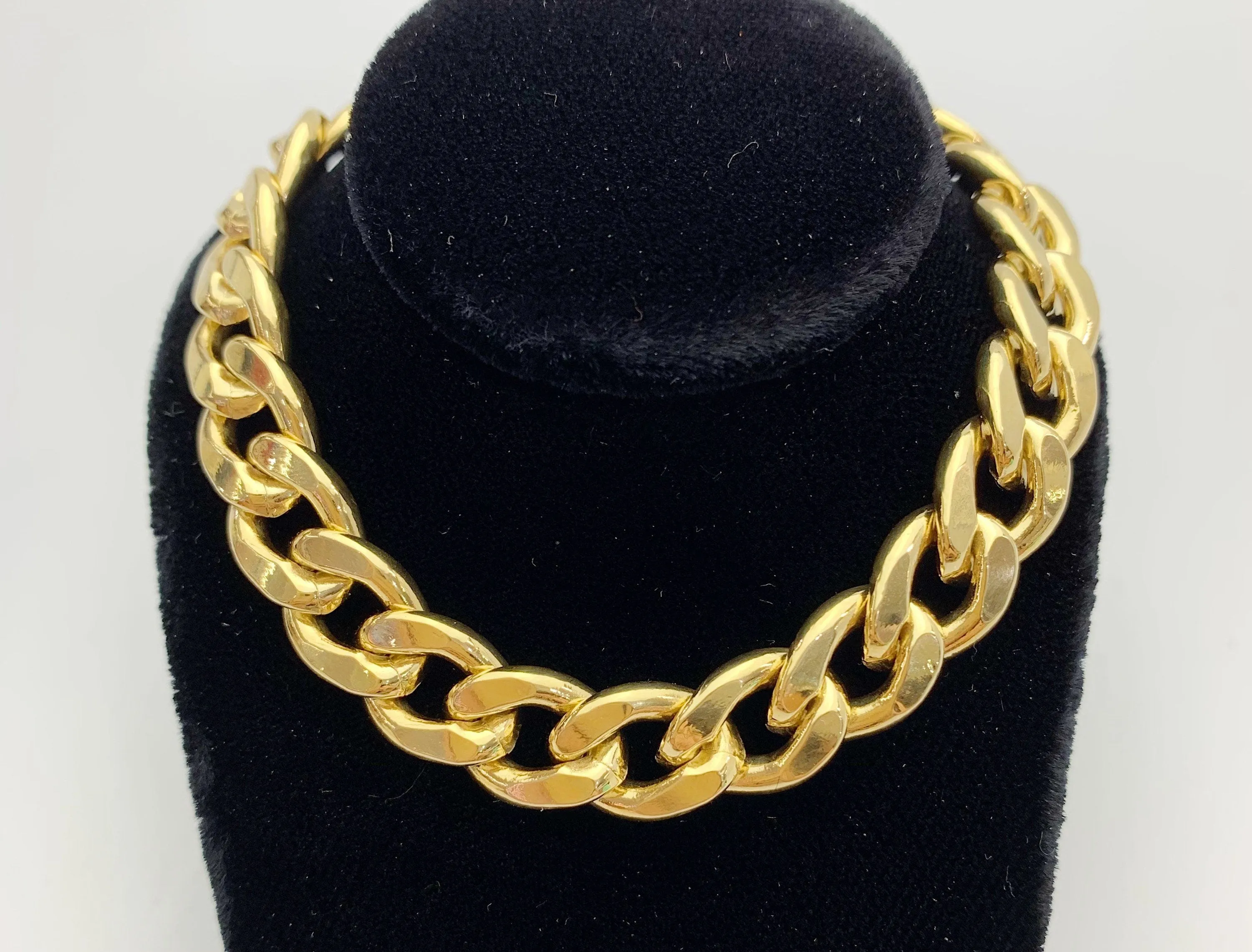 Curb Chain Bracelet 14k Gold Filled 9.9mm (SM94LC)