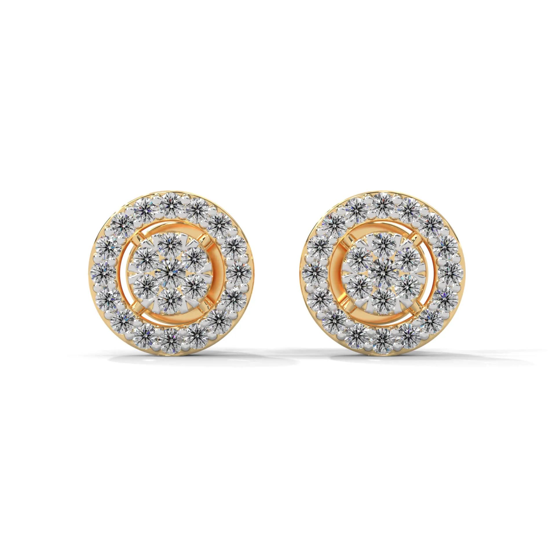 Dana Silver Stud Earrings | 22KT Gold Vermeil